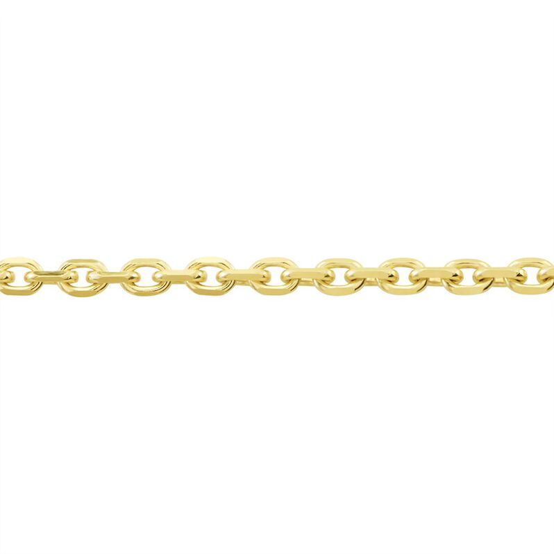 Damen Ankerkette Gold 375 Diamantiert  - Halsketten Damen | OROVIVO