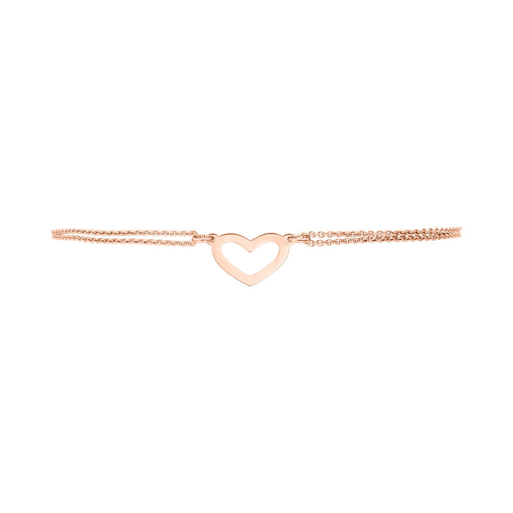 Damenarmband Silber 925 Rosé Vergoldet Herz - Armbänder mit Anhänger Damen | OROVIVO