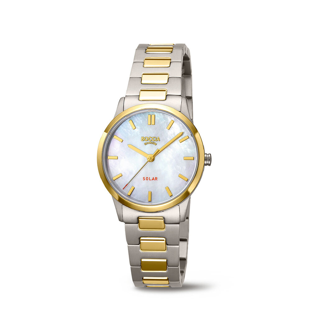 BOCCIA Damen Quarzuhr 3363-04, Uhr ohne Stein