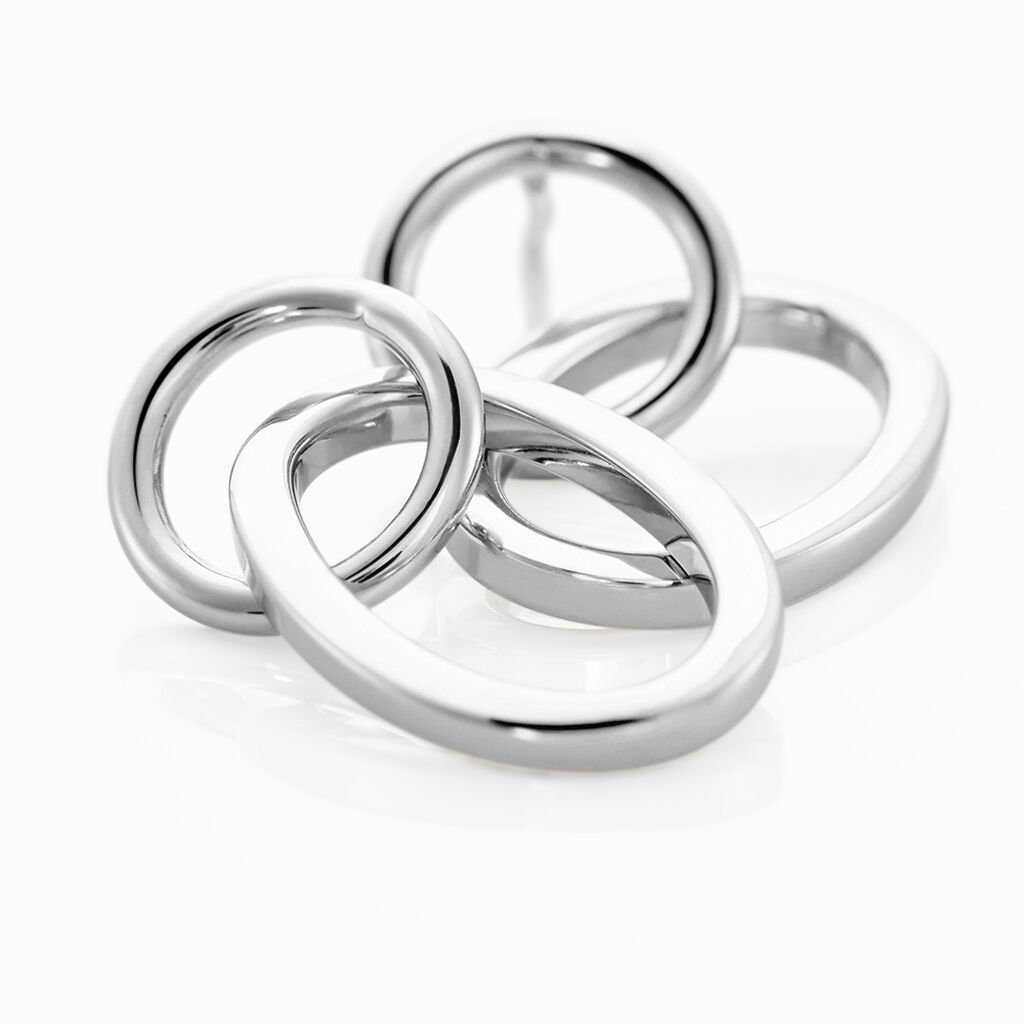 TOPI Damen Ohrringe Lang Silber Silber 925