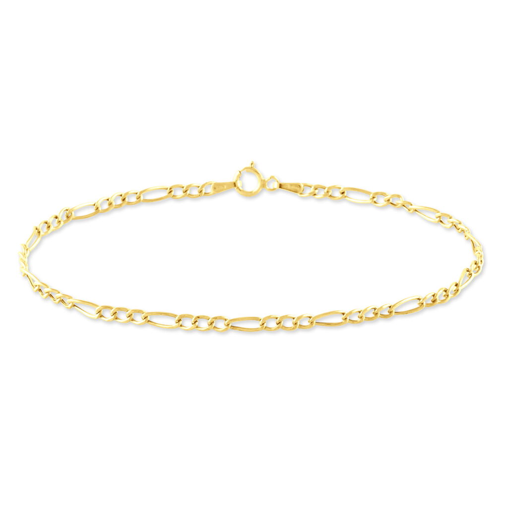 Damen Gliederarmband Figarokette Gold 375 - Armketten Damen | OROVIVO