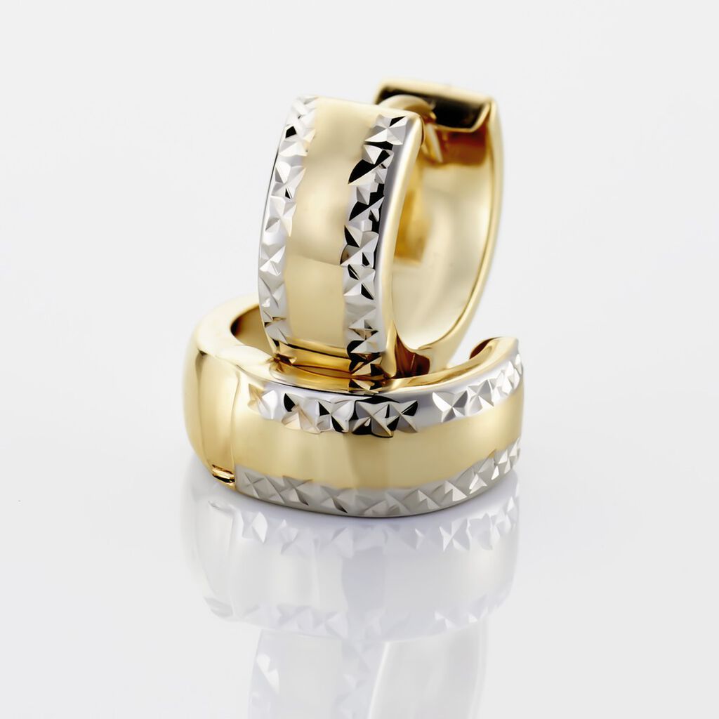  Creolen Gold Bicolor Gold/Silber 375 Ariane - Creolen  | OROVIVO