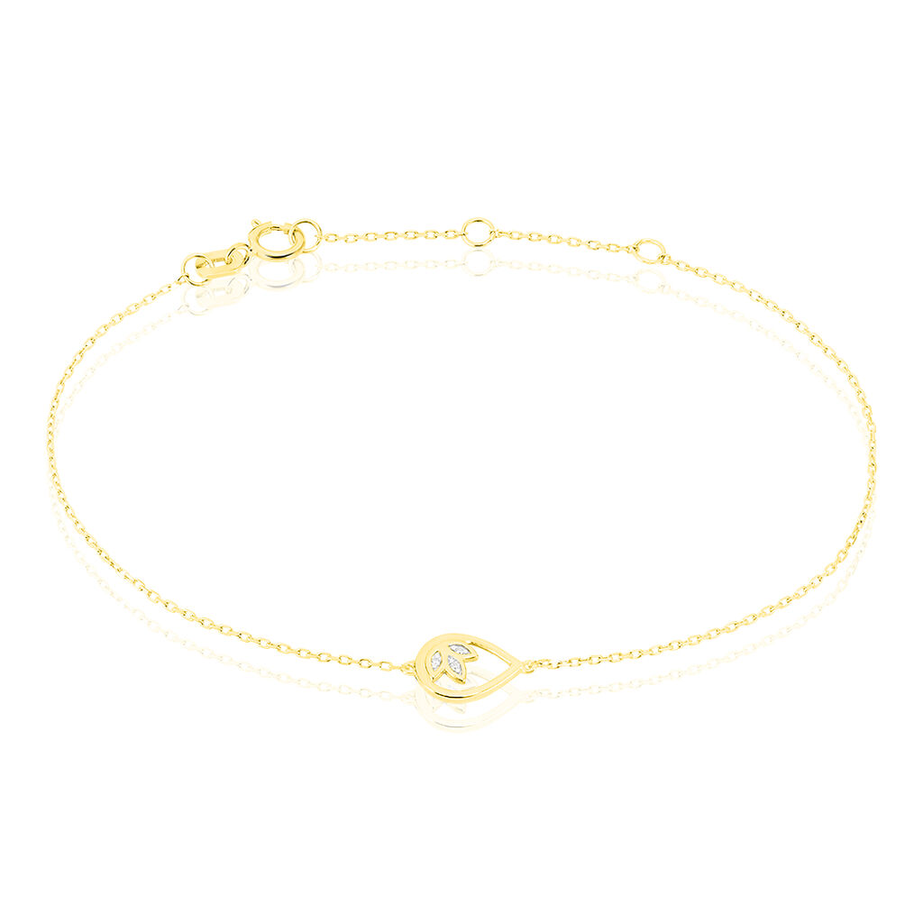 Bracelet Angelyna Or Jaune Goutte - Spannringe Damen | OROVIVO