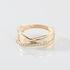 CHRISTY Damen Ring Gold 375 (9 Karat) Zirkonia Wei&szlig; 0,05 ct