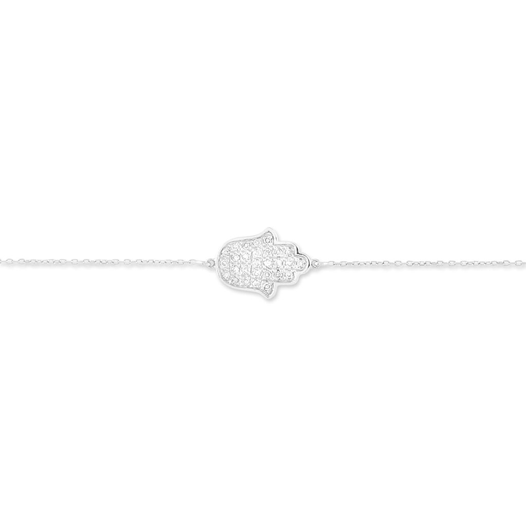 Bracelet Aicha Or Blanc Diamant - Spannringe Damen | OROVIVO