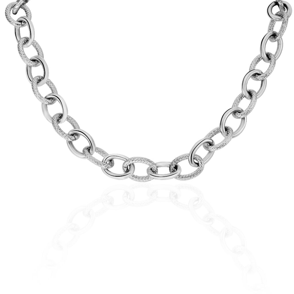 Collier Acier Aelia Maille Alternee - Spannringe Damen | OROVIVO