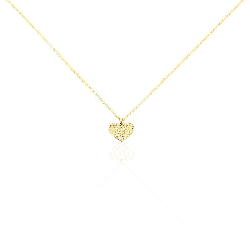 Collier Or Jaune Nelliana Cœur Martele - Spannringe Damen | OROVIVO