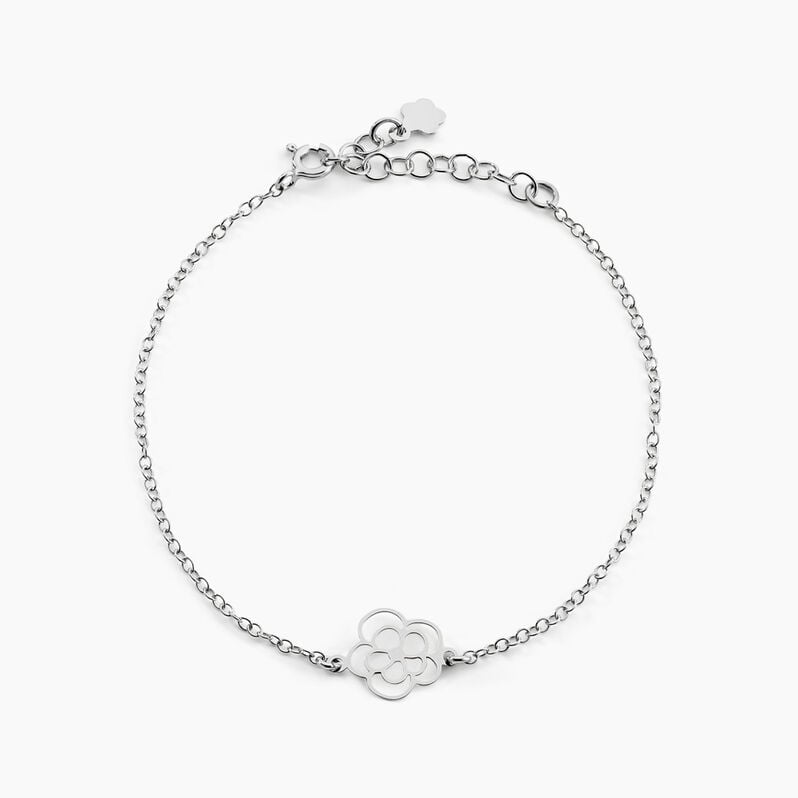 Bracelet Flora Argent Fleur - Spannringe Damen | OROVIVO