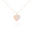 HERZ 1 OV Damen Collier Silber rosevergoldet 925 Zirkonia Weiß 0,540 ct Herz