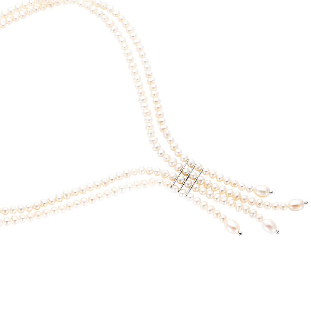Damen Collier Silber 925 Zuchtperlen - Halsketten Damen | OROVIVO