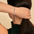 TUULI Damen Armband Edelstahl Kristall Wei&szlig; B 2 mm