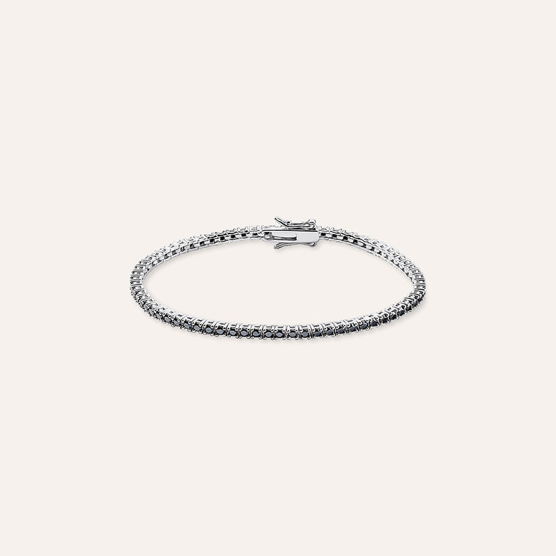 Bracciale Tennis Silver Elegance Argento Rodiato Cubic Zirconia - Spannringe Damen | OROVIVO
