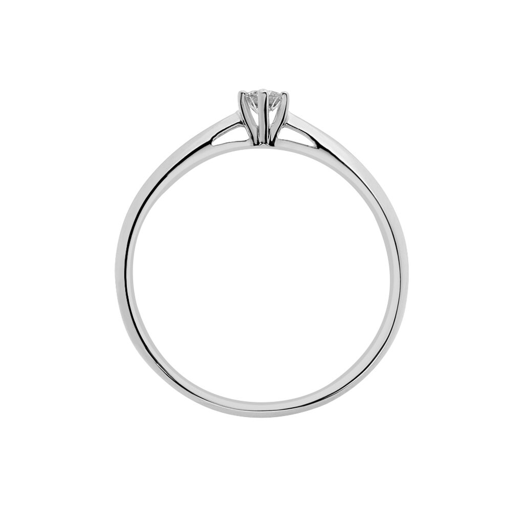 Solitaire Veronika Or Weiss Et Diamant - Spannringe Damen | OROVIVO