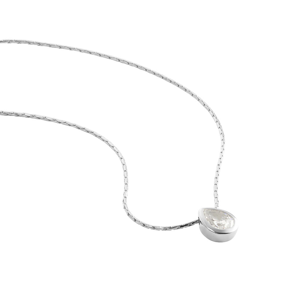 Damen Collier Silber 925 Zirkonia Tropfen Deliana - Halsketten Damen | OROVIVO