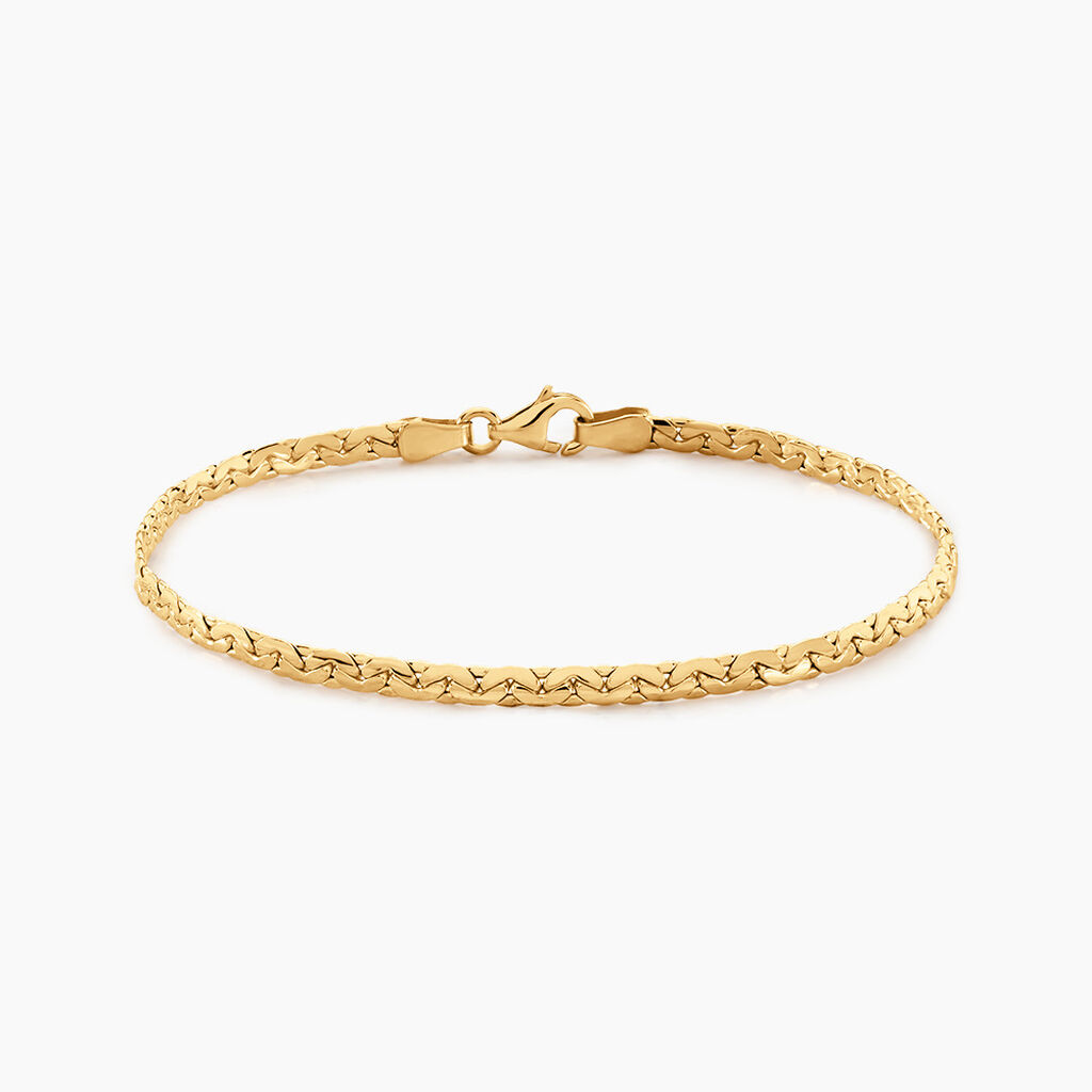 Bracelet Ivy Maille Haricot Or Jaune - Spannringe Damen | OROVIVO
