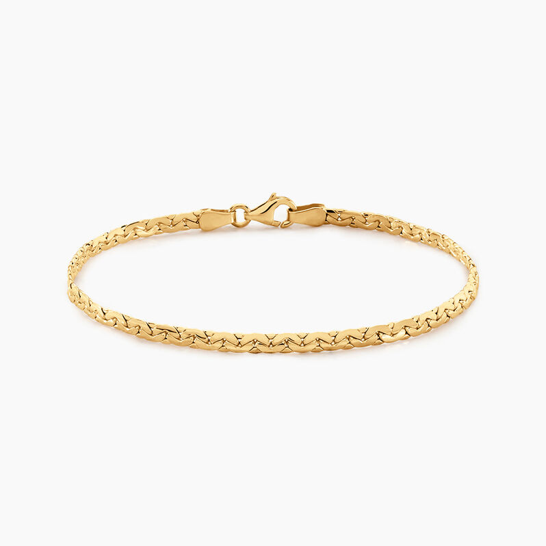 Bracelet Ivy Maille Haricot Or Jaune - Spannringe Damen | OROVIVO