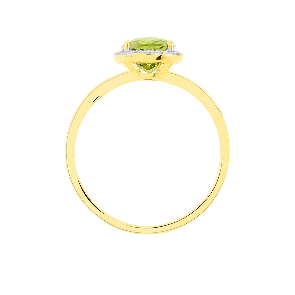 Damen Ring Gold 375 Peridot Grün 2,15ct Oval Naga  - Hochzeitsringe Damen | OROVIVO