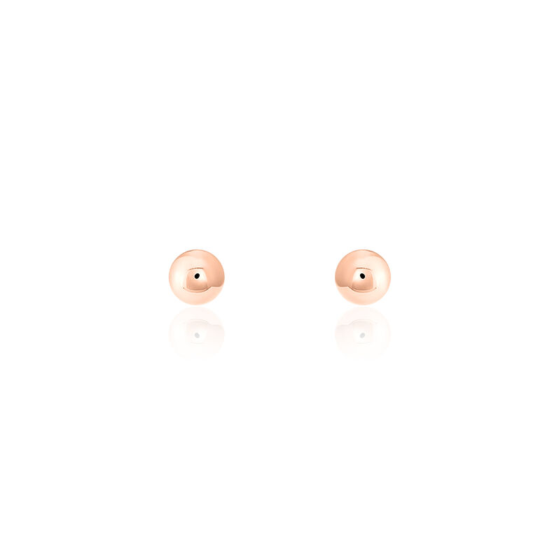 Boucles D'oreilles Or Rose Boule - Spannringe Damen | OROVIVO
