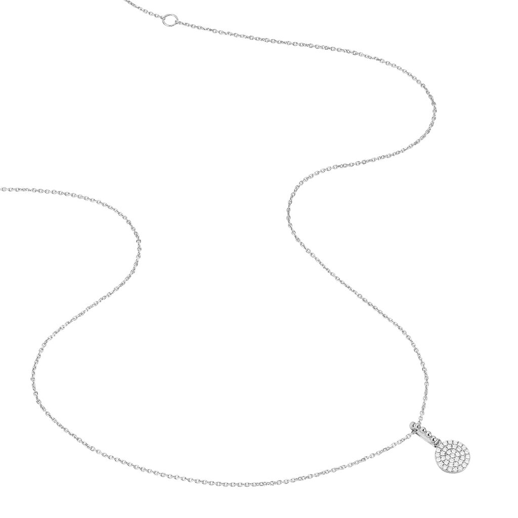 Collier Andra Or Weiss Pastille Oxydes - Spannringe Damen | OROVIVO