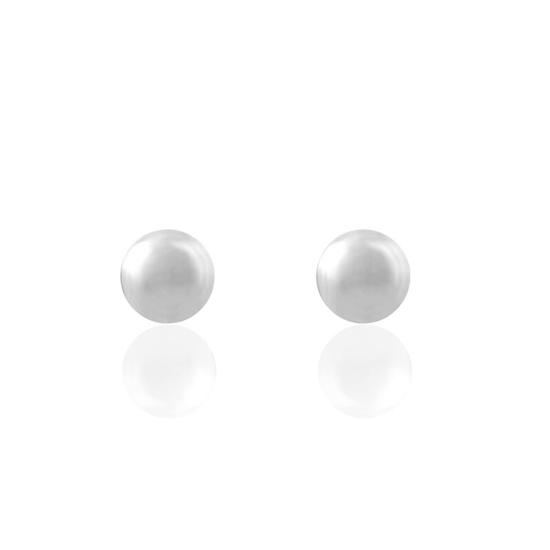 Boucles D'oreilles Puces Acier Boule - Spannringe Damen | OROVIVO