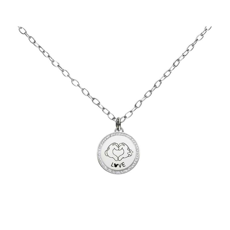 Collana Lady Message Acciaio Disney e Cristalli - Spannringe Damen | OROVIVO