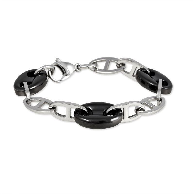 Bracelet Sandjana Acier Blanc Céramique - Spannringe Damen | OROVIVO