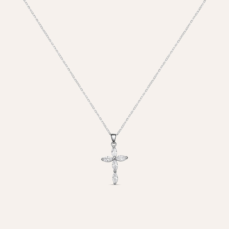 Collana Silver Elegance Argento Rodiato Cubic Zirconia - Spannringe Damen | OROVIVO