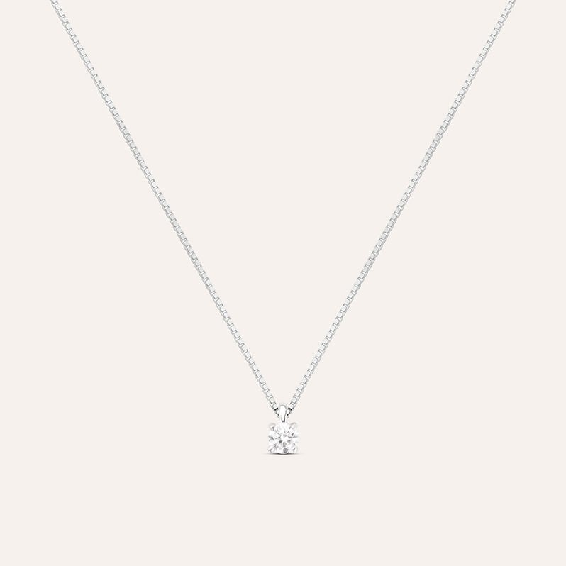 Collana Punto Luce Firmamenti Oro Bianco Diamante - Spannringe Damen | OROVIVO