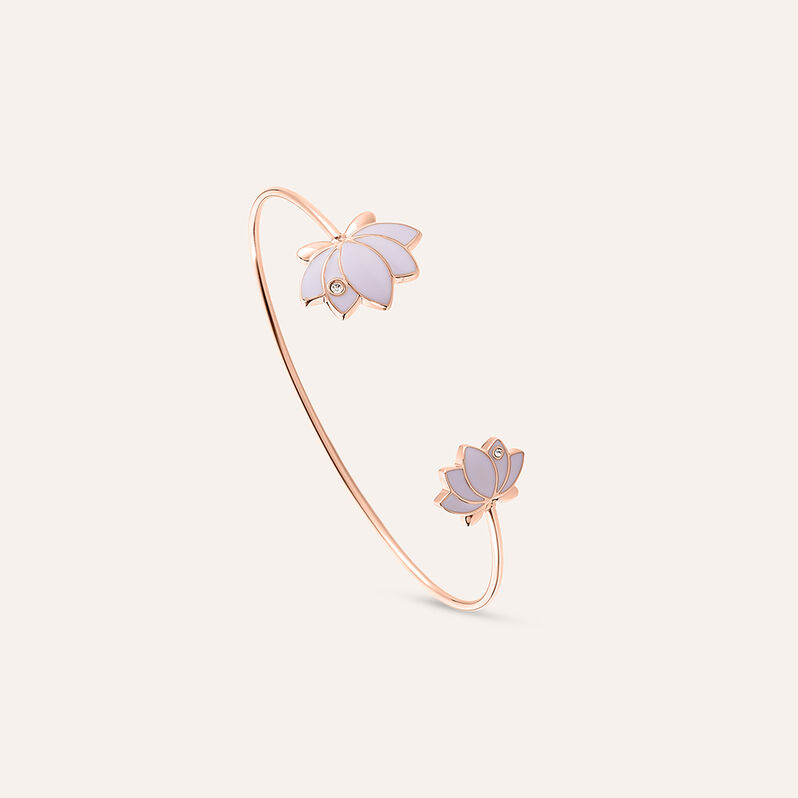 Bangle Lady Sweet Acciaio Rosa Cristallo - Spannringe Damen | OROVIVO