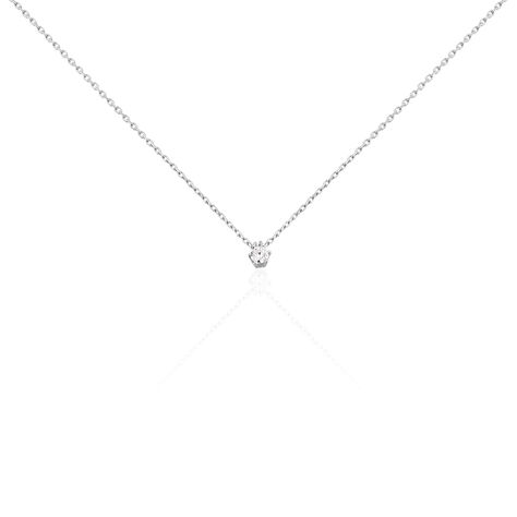 Damen Collier Weißgold 375 Diamant 0,1ct Rome 45cm - Halsketten Damen | OROVIVO