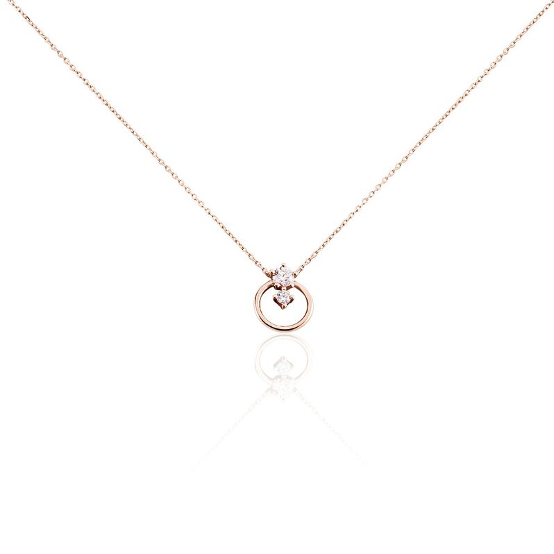 Damen Halskette Rotgold 375 Zirkonia - Halsketten Damen | OROVIVO