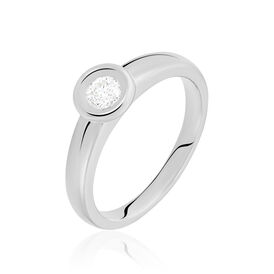 Solitärring Weißgold 585 Diamant 0,2ct - Personalisierte Geschenke Damen | OROVIVO