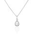 MOLANA Damen Collier Silber Silber 925 Zirkonia Wei&szlig; 9,52 ct Tropfen