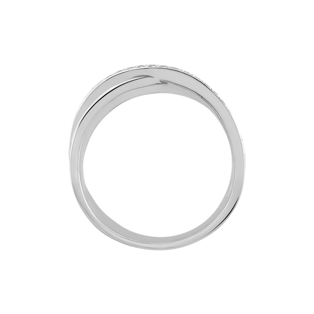 Damenring Silber 925 Zirkonia gekreuzt Mariola - Ringe mit Stein Damen | OROVIVO