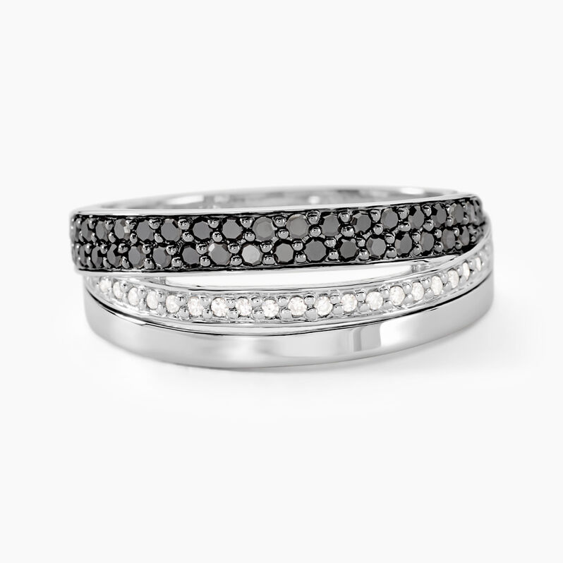 Bague Virginie Or Blanc Diamant - Spannringe Damen | OROVIVO