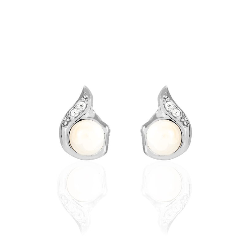 Damen Perlenohrringe Silber 925 Zuchtperlen - Ohrstecker Damen | OROVIVO