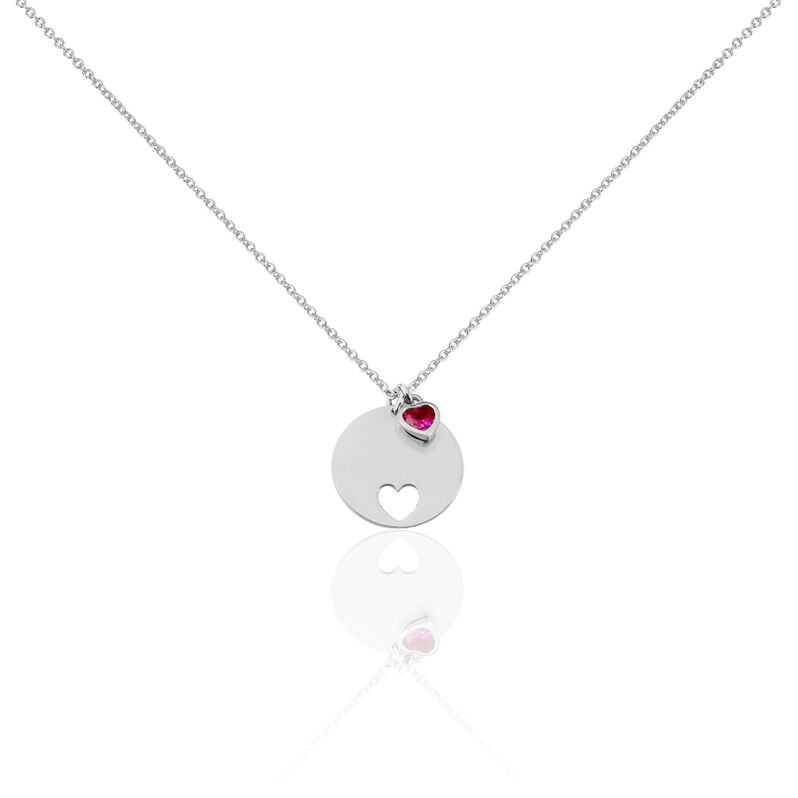 Collier Melys Argent Pastille Cœur Oxyde - Spannringe Damen | OROVIVO