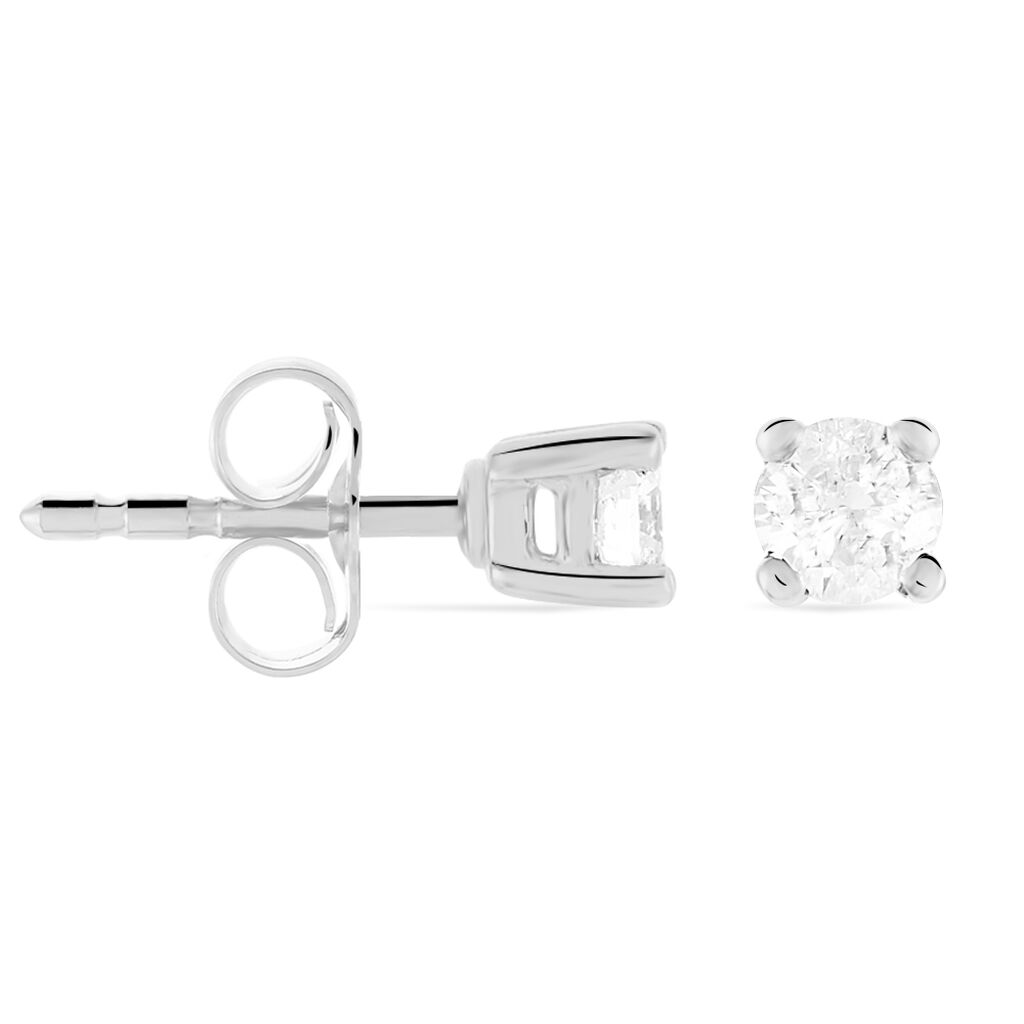 Damen Ohrstecker Weißgold 585 Diamant 0,1ct Venise  - Ohrstecker Damen | OROVIVO