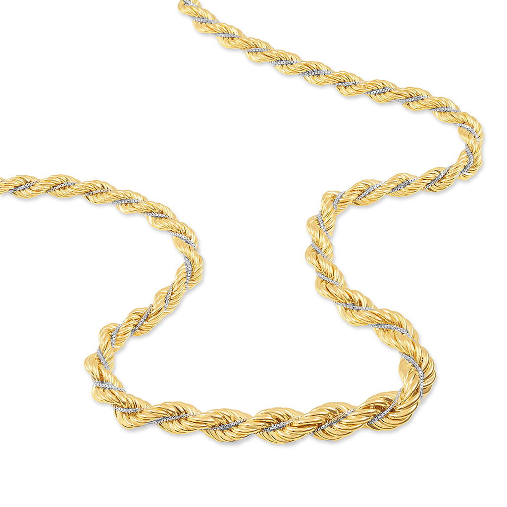 Collier Jerry Danilo Maille Corde Et Venitienne Or Bicolore - Spannringe Damen | OROVIVO