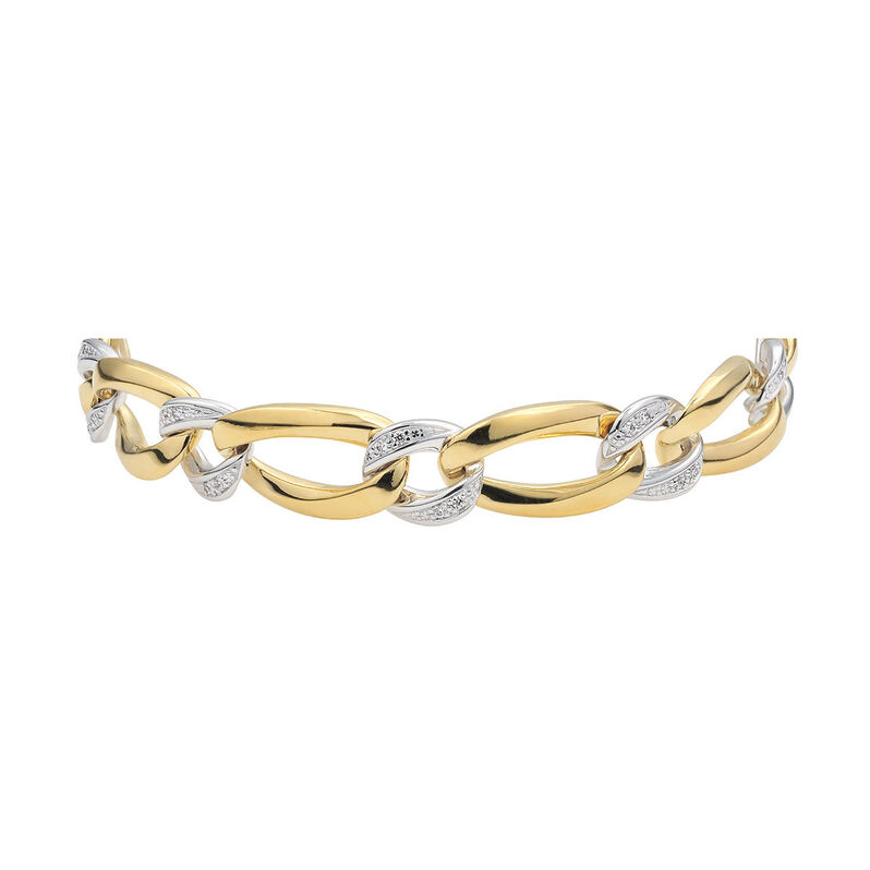 Damenarmband Messing Gold 750 plattiert Bicolor - Armbänder Damen | OROVIVO