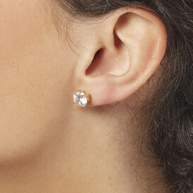 Damen Ohrstecker 18 Karat vergoldet Zirkonia Mascha - Ohrstecker Damen | OROVIVO