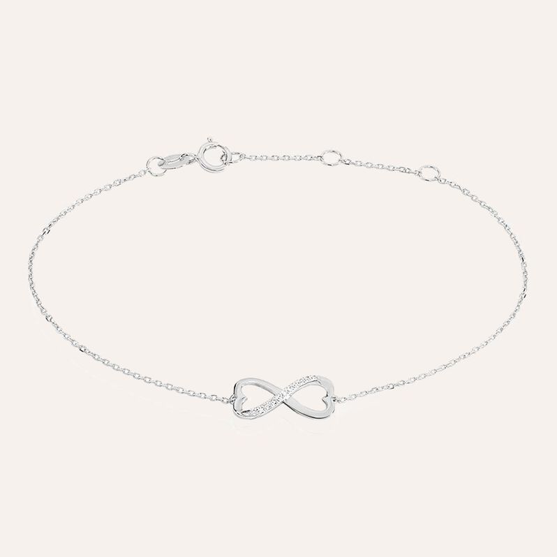 Bracciale Sophia Oro Bianco Diamante - Spannringe Damen | OROVIVO