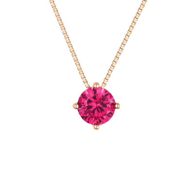 Collana Punto Luce Silver Rainbow Argento Rosa Cubic Zirconia - Spannringe Damen | OROVIVO