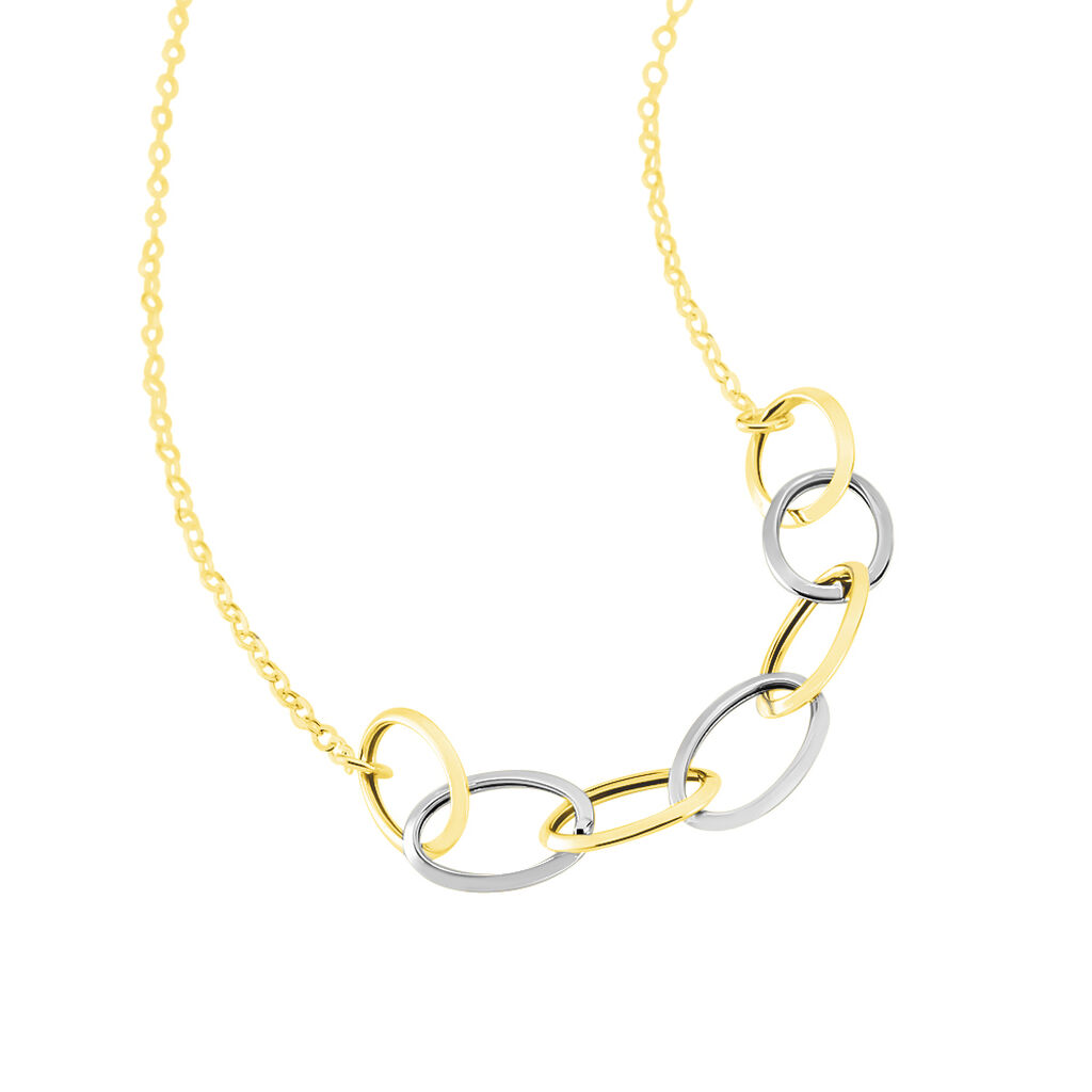 Damen Gliederkette Gold 375 Bicolor - Halsketten Damen | OROVIVO
