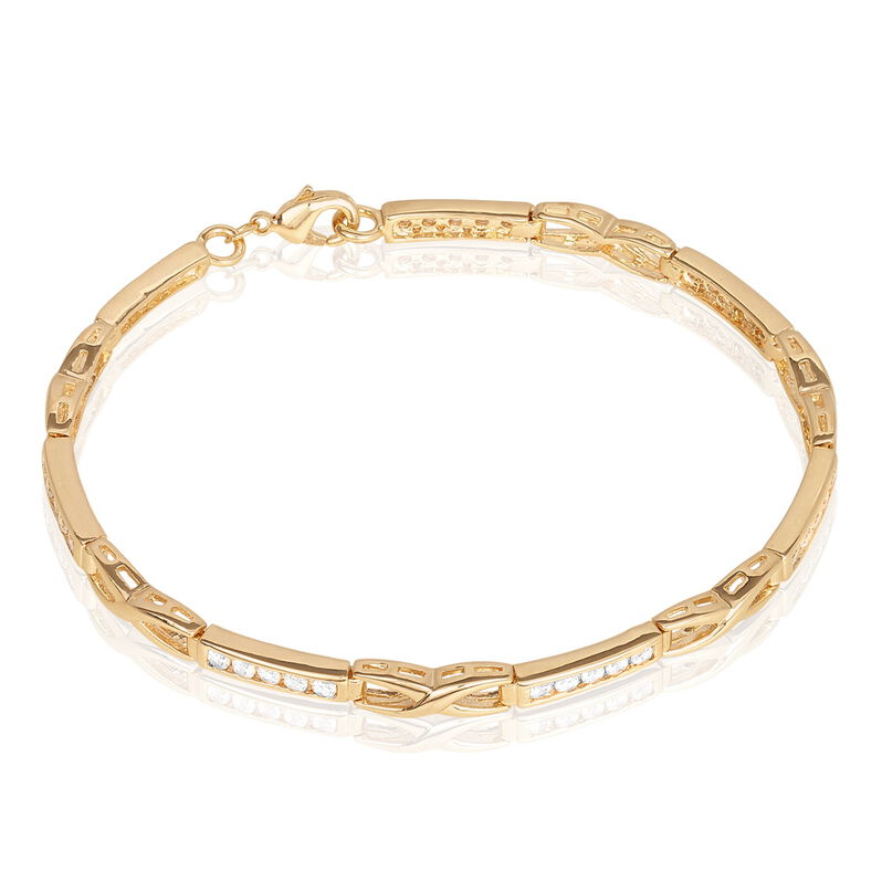 Bracciale Golden Dream Placcato Oro Giallo Cubic Zirconia - Spannringe Damen | OROVIVO