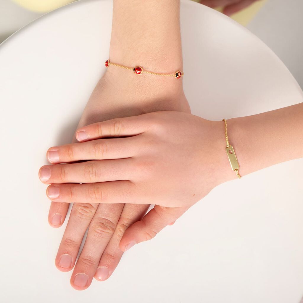 Kinder Id Armband Gold 375 Herz - ID-Armbänder Kinder | OROVIVO