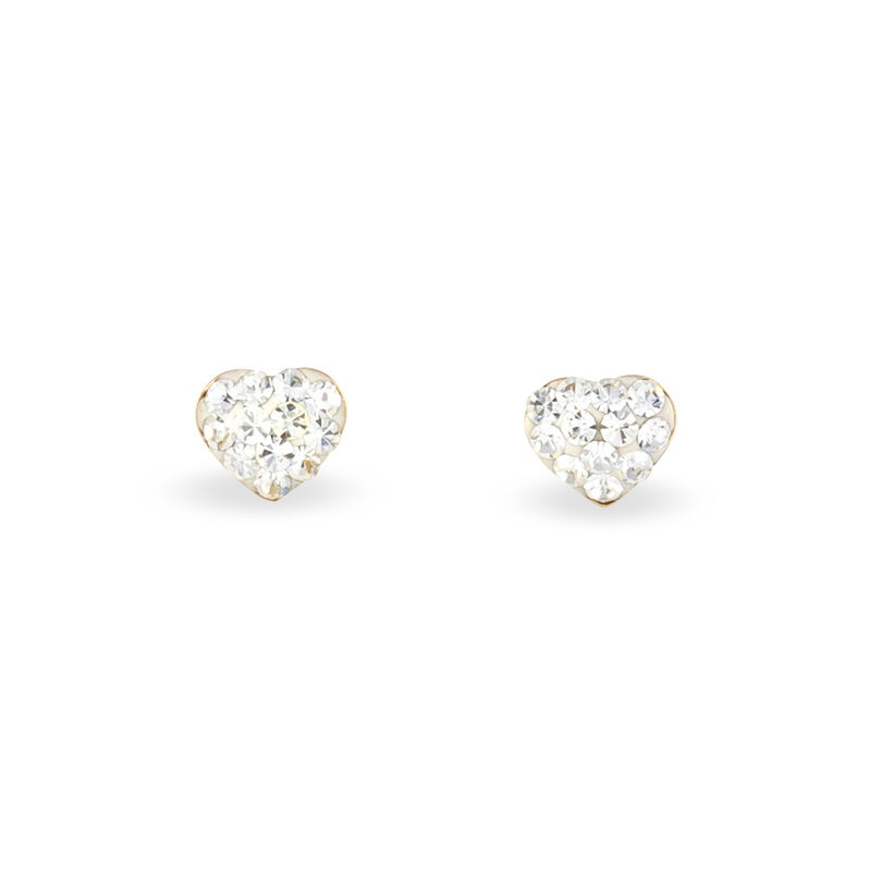 Boucles D'oreilles Puces Kelcyae Or Jaune Strass - Spannringe Damen | OROVIVO