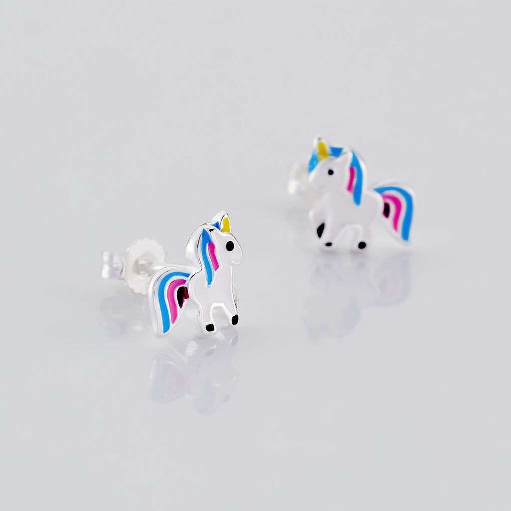 AADHYA Kinder Ohrstecker Silber 925 Einhorn