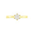 Monopoli Damen Ring Gold 750 (18 Karat) Diamant Wei&szlig; 0,52 ct