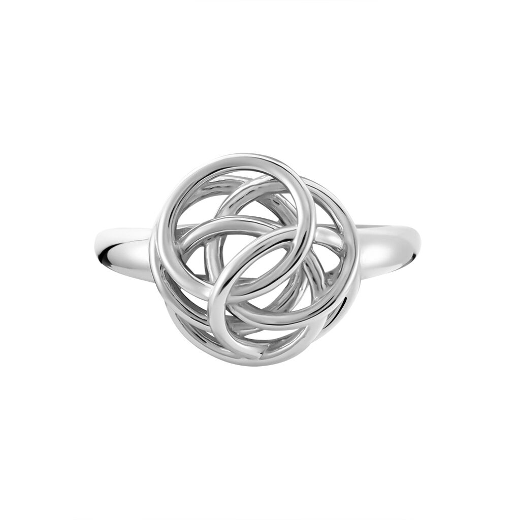 KNITY Damen Ring Silber Silber 925 Knoten